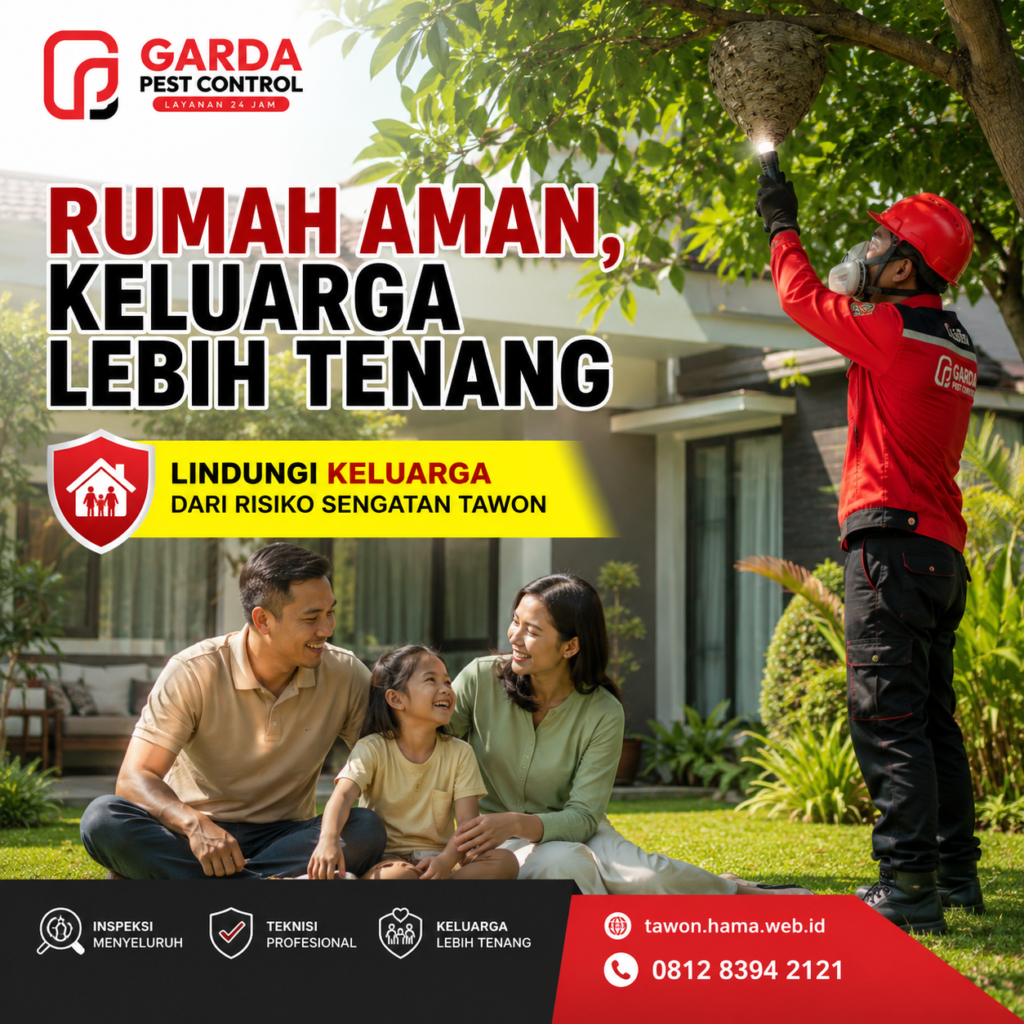 Jasa Pembasmi Tawon Malam Hari di Sukoharjo Bergaransi dan Aman