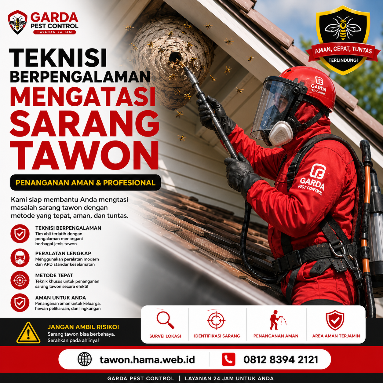 Harga Jasa Pembasmi Tawon Cirebon: Transparan dan Aman